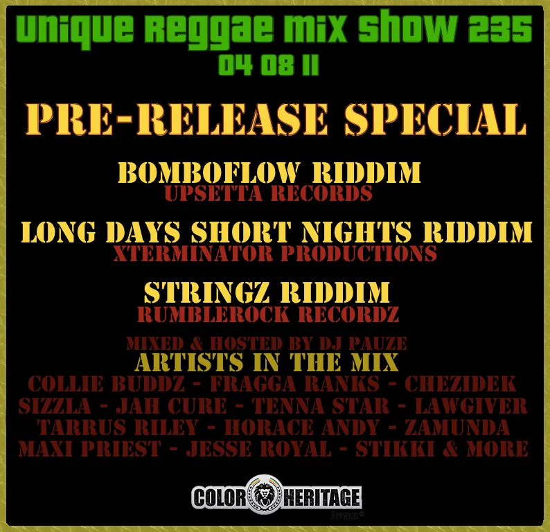 Pre-release 2011 Reggae
