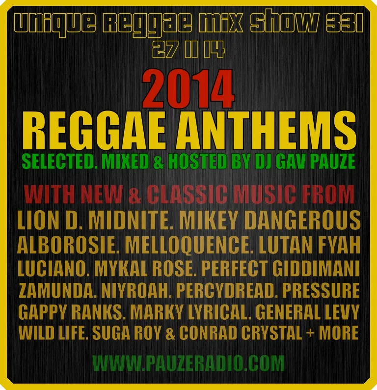 2014 Reggae Anthems